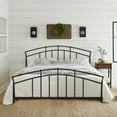 thumbnail image 2 of Hillsdale Furniture Vancouver Dark Antique Brown Metal Arched King Bed, 2 of 11