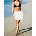 thumbnail image 4 of HAPPY BAY Women's Bikini Beach Wrap Swimwear Swim Cover up Summer Wraps Swimsuit Beachwear Sarong Coverups Skirts for Women One Size Snow White_G125, 4 of 4