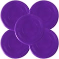 thumbnail image 1 of Discos voladores resistentes FlyBixPurple 5 Piezas Discos voladores Silicona Ø18 cm Morado VentDepot MXYPR-005, 1 of 2