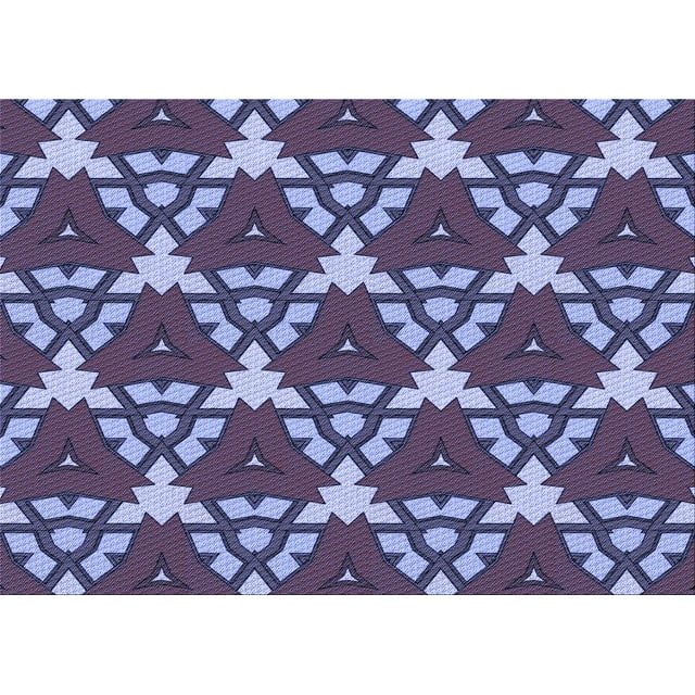 Ahgly Company Tapis Rectangulaire Lavable en Machine Intérieur Transitionnel Violet Mimosa Violet, 6 Pieds x 9 Pieds