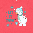 thumbnail image 4 of Inktastic Let It Snow Snowman Women's Plus Size T-Shirt, 4 of 5