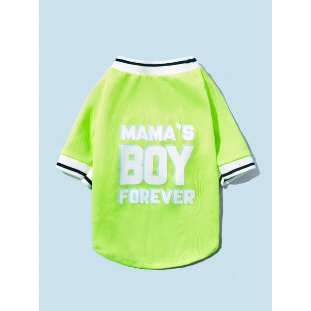 PETSIN 1pc Slogan Graphic Pet Tee For Dog And Cat For Spring And Summer