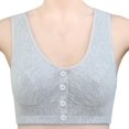 thumbnail image 3 of beishanbush Clothing 2025 Bra Under $5 Women Button Front Thin Cotton Underwear, 3 of 6