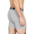 thumbnail image 2 of Under Armour Mens Charged Cotton Quick Dry Boxer Briefs Gray XL, 2 of 2