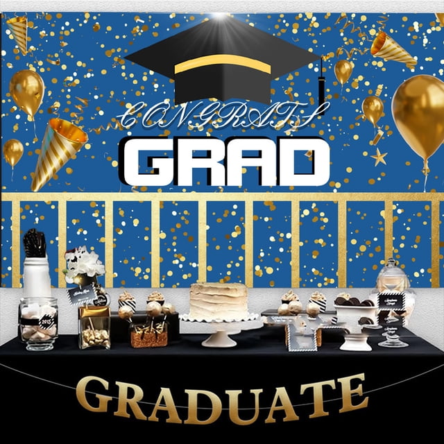 Vrorvz Graduation Photo Polyester Long Lasting Large Background for Parties Events Wrinkle Resistant Easy Storage Suit for Class of Celebrations and Decorations