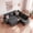 Dark Gray, variant on 79 in Modular Sectional Sleeper Sofa, Chenille L-Shaped 5-Seat Couch with Pull-Out Bed, Storage Seats, USB Ports, Green