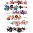 thumbnail image 1 of Horquillas de metal CON DISEÑO de flores vintage XCF 6 piezas, 1 of 4