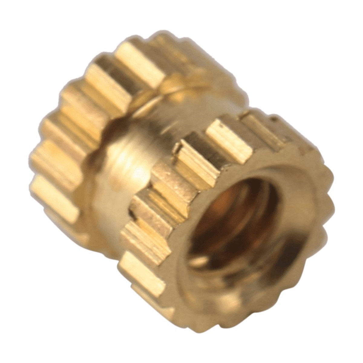 M2 X 3mm Brass Cylinder Knurled Threaded Round Insert Embedded Nuts 1000pcs