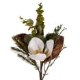thumbnail image 2 of Vickerman 33" White Artificial Magnolia Swag., 2 of 4