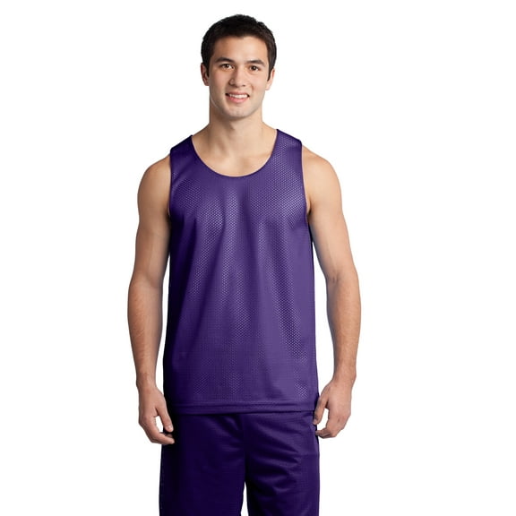 Sport-Tek PosiCharge Classic Mesh Reversible Tank-XS (Purple)