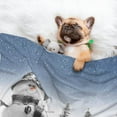 thumbnail image 3 of Naloa Snowman And Christmas Tree Dog Blanket, 3 Sizes Cat Blanket for Indoor Cats Large Medium Small Dog Gifts-Large, 3 of 8