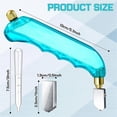 thumbnail image 4 of 6 Pcs Grip Oil Feed Glass Cutter Stained Glass Supplies Cutters Tools and 2-6mm Replaceable Heads (Blue, White), 4 of 5