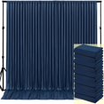 thumbnail image 1 of Cortinas de fondo NSSONBEN, azul marino, 50 x 10 pies, para fiestas, 1 of 6