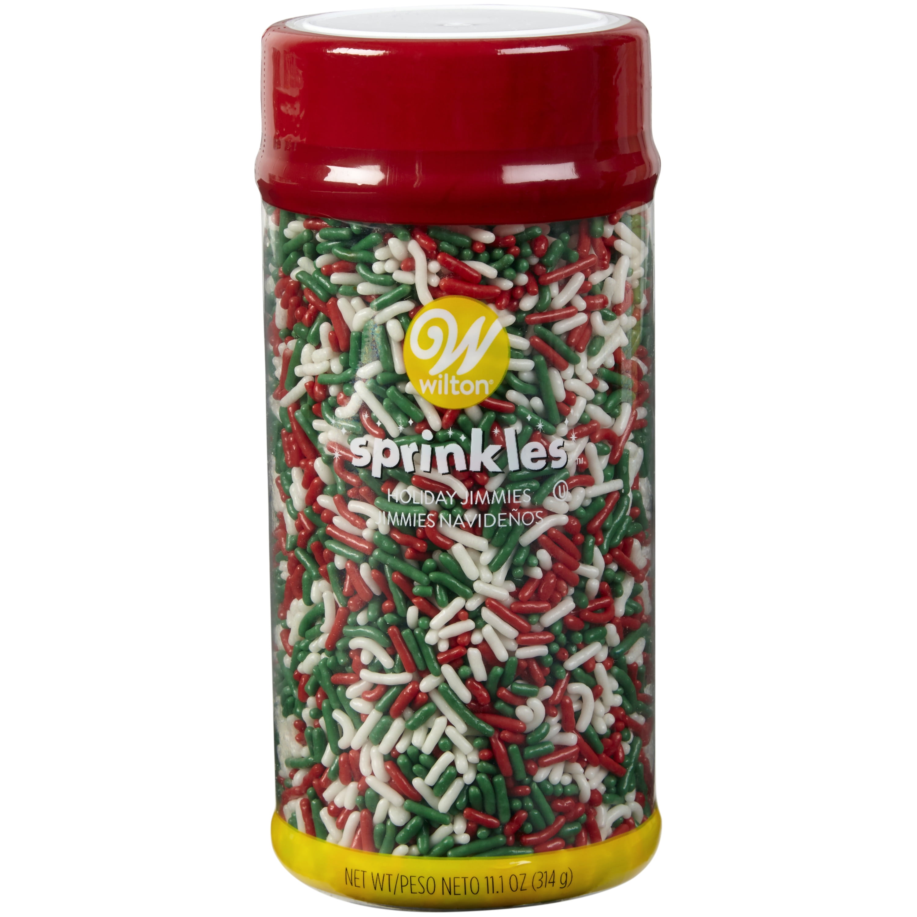 Wilton Christmas Jimmies Sprinkles Mix, 11.1 oz.