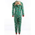thumbnail image 3 of Viworld Matching Family Christmas Pajamas Set Hoodie Pajamas Reindeer Jumpsuit Holiday Pjs One Piece Hooded Sleepwear, 3 of 7