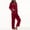 Red, variant on BONIXOOM Womens Pajamas Thanksgiving Pajamas Sleepwear None Long Sleeve Sleepwear Sets Solid Light Blue M