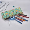 thumbnail image 5 of Naloa Cute Pineapples Print Leather Pencil Case - Portable Big Capacity Pencil Pouch Organizer Bag Stationery Bag for Work & Office Pencil Pen Case, 5 of 5