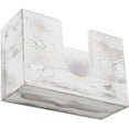 thumbnail image 6 of MyGift Wall Mounted Whitewashed Wood Paper Towel Holder, White, 6 of 7