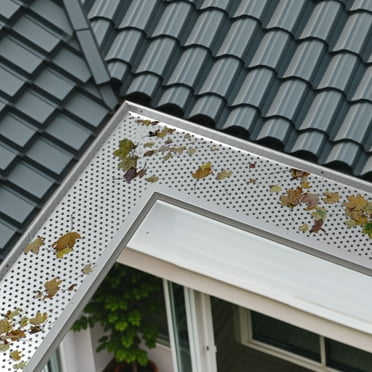 BENTISM Gutter Guard 5 in Wide 104 ft Length Cover Mesh Leaf Debris Protection