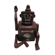 Antique Miniature Cast Iron Hubley Red Robert Robot Toy Paperweight Vintage Home Office Desk Decor