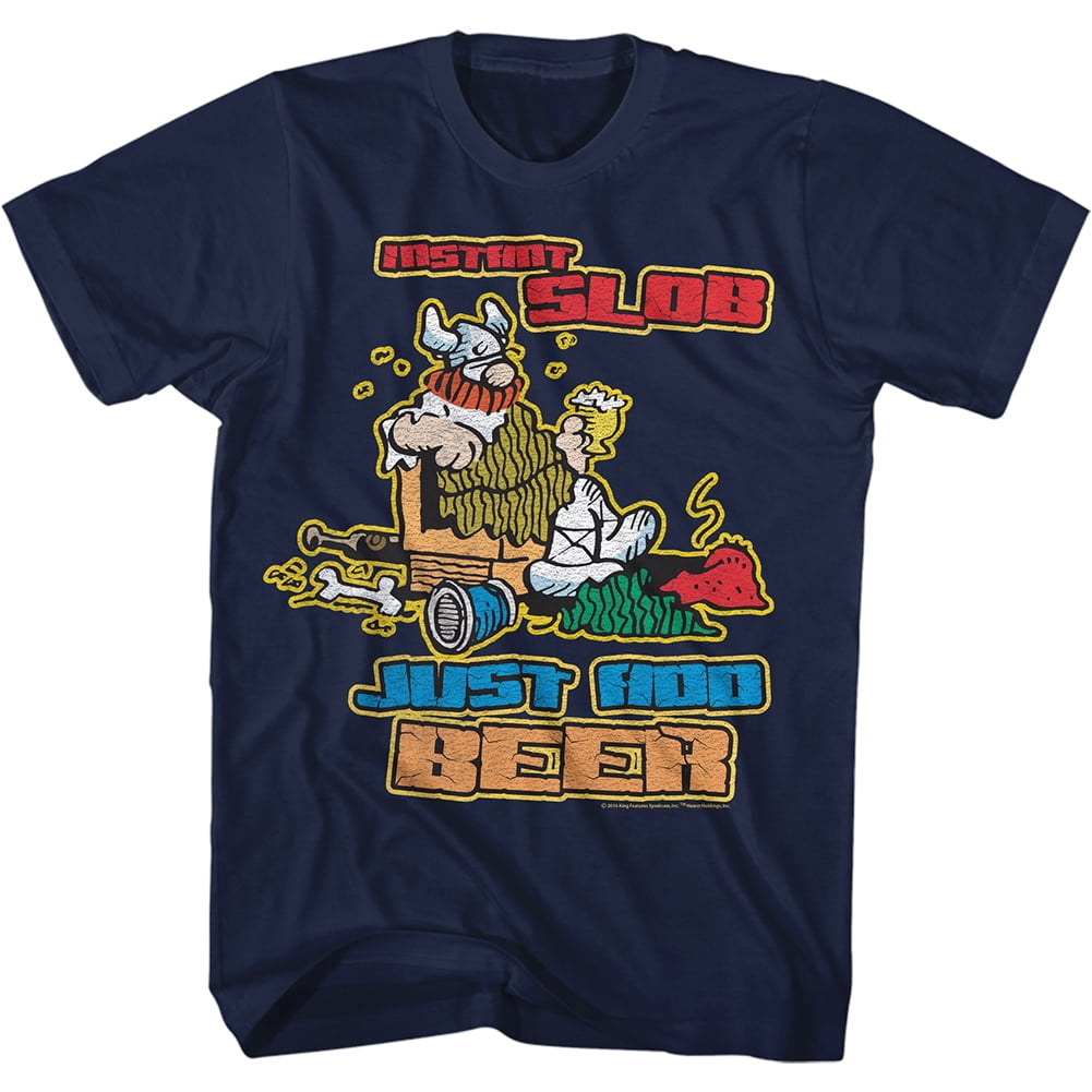 Hagar The Horrible Comics Instant Slob Adult Short Sleeve T Shirt