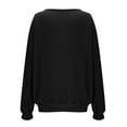 thumbnail image 6 of XPMWRP Long Sleeve Shirts for Womens Fashion Business Casual Crew Neck Pullover Sweaters Trendy Loose Ribbed Knit Tunic Blouse Black M, 6 of 9