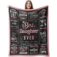 thumbnail image 1 of LHSHID Daughter Gifts Gifts for Daughter from Mom Daughter Birthday Gifts Ideas Daughter Gift from Mom Dad Birthday Gifts for Daughter Adult Birthday Gifts Blanket 40"x50", 1 of 6
