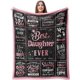 thumbnail image 1 of LHSHID Daughter Gifts Gifts for Daughter from Mom Daughter Birthday Gifts Ideas Daughter Gift from Mom Dad Birthday Gifts for Daughter Adult Birthday Gifts Blanket 30"x40", 1 of 6