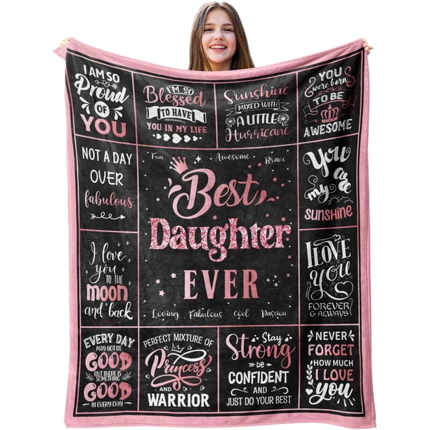 LHSHID Daughter Gifts Gifts for Daughter from Mom Daughter Birthday Gifts Ideas Daughter Gift from Mom Dad Birthday Gifts for Daughter Adult Birthday Gifts Blanket 30"x40"
