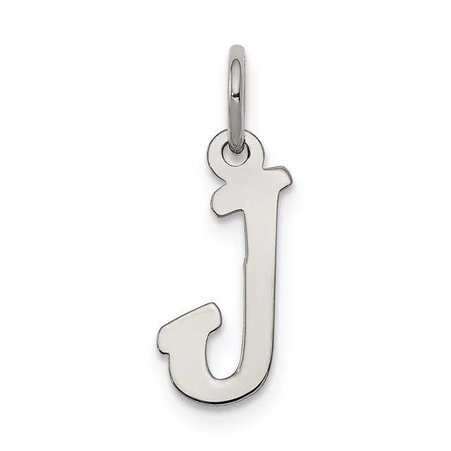 Pendentif Breloque Collier Monogramme Initiale Lettre J Délicat en Argent Sterling 925