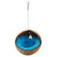 LEHOZIHEQ Natural Coconut Bird Nest,Parrot Coco Hut House Bed with Warm Mat Resting Breeding Place&Bird Natural Wood Swing Toys for Budgerigar, Parakeet, Cockatiel, Love Birds, Finches