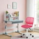 thumbnail image 2 of Silla para Niña, Color Rosa, Silla para Escritorio Ergonomica Giratoria HOMEMAKE FURNITURE Moderno, 2 of 6