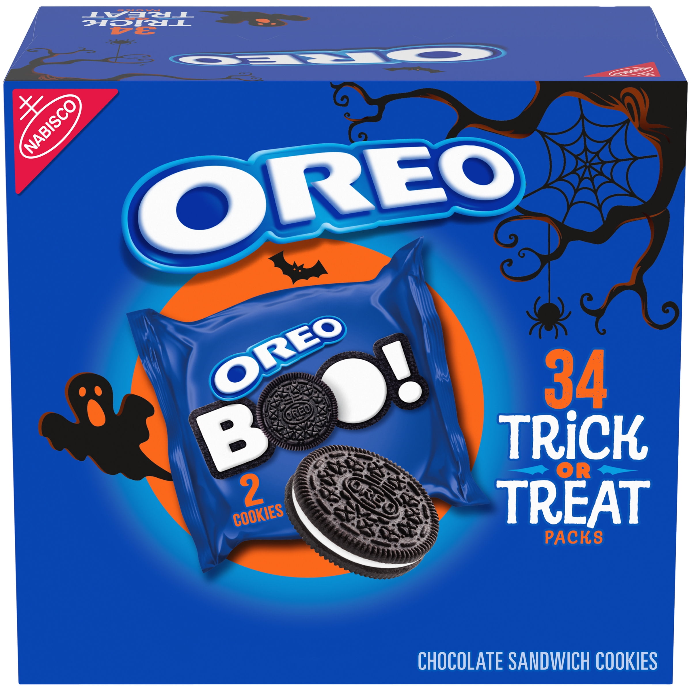 OREO Chocolate Sandwich Halloween Cookies, 34 Trick or Treat Snack