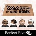 thumbnail image 4 of A1HC Natural Coir Flocked Doormat, Welcome Home Black , 24"x36", Durable Outdoor Mat, Non-Slip, Pet Friendly, Fade Resistant, 4 of 9