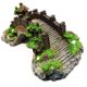 thumbnail image 1 of Puente decorativo para paisajismo de acuario, accesorios para acuario, puente de resina, plataforma de escalada de tortuga, puente de arco Vintage Rojo Verde MX-0128803FYD, 1 of 5