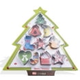 thumbnail image 2 of Holloyiver 10pcs Christmas Cookie Cutters Set Cake Biscuit Moulds Stainless Steel Including Gingerbread Man, Tree and Snowflake Etc, 2 of 7