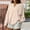 Beige, variant on Holzkary Womens Tops Waffle Knit Long Sleeve Notched V Neck Shirts Casual Trendy Solid Color Loose Blouses Long Sleeve Shirts for Women Trendy V Neck Fall Tops Cute Casual Loose Sweatshirt Beige L
