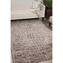 Nourison Gemstone Animal Print Smoky Quartz 5'6" x 7'5" Area Rug, (6x7)