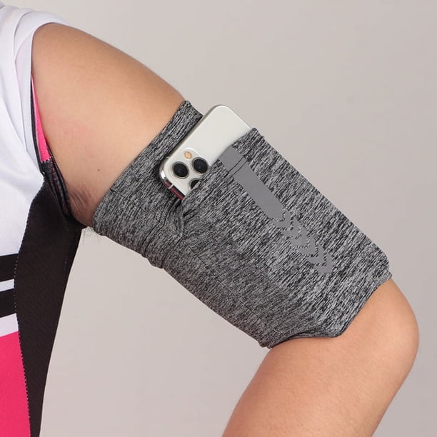 Cinturón de brazo para teléfono móvil, cinturón para correr, cinturón elástico que se ajusta al cuerpo, bolso para el brazo para montañismo al aire libre, bolso para la muñeca de gran
