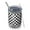 Black White Checkered, variant on 12oz Tumblers Rainbow Checkered Pattern Vacuum Insulated Stainless Steel Travel Tumbler Cups Mug with Lid and Straw for Beer,Coffee,Beverages with Cleaning Brush for Cold & Hot Drinks