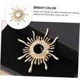 thumbnail image 5 of 1 Piece Retro Sunflower Brooch for Women, Decoration for Clothing, Bags, Scarves, Fashionable Pin in Vintage Golden Design with Fine Craftsmanship, 5 of 5