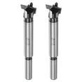 thumbnail image 1 of Uxcell 2 Packs 18mm (11/16") Tungsten Carbide Wood Hinge Drilling Forstner Drill Bit, Black, 1 of 5