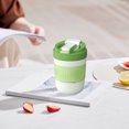 thumbnail image 2 of Sentmoon Sports Water Bottle Glass Cups The New Cute Portable Car Straw Cup High Value A Cup Of Dualuse Macaroon Color Double Drinking Cup Student Gift Cup, 2 of 7