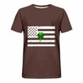 thumbnail image 3 of Njoeus Shirts for Men, Men's American Flag Patriotic T Shirt Men Short Sleeve 4Th Of July Tshirts Usa Flag Graphic Tees Shirt Mens Big & Tall Gym Tops 3X 4X 5X Brown Summer Savings, 3 of 3