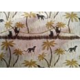 thumbnail image 4 of oneOone Cotton Silk Fabric Tree|Leopard & Monkey Ikat Printed Fabric 1 Yard 42 Inch Wide, 4 of 4