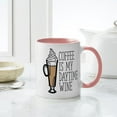 thumbnail image 4 of CafePress - Coffee Daytime Wine - 11 oz Ceramic Mug - Novelty Coffee Tea Cup, 4 of 4