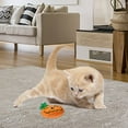 thumbnail image 4 of Interactive Toy Halloween Pumpkin Cat Teething Toys with Unique Expressions Embroidery for Kitties and Cats, 4 of 4