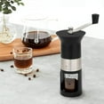 Bialetti Manual Coffee Grinder, Stainless Steel, Matte Black