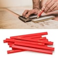 thumbnail image 4 of CUITING 10 Pcs Crayon de Charpentier Multi-Usages 170mm Outil de Marquage Octogonal pour Menuiserie Crayon de Dessin en Bois Rouge Ensemble de Crayons de Charpentier, 4 of 9