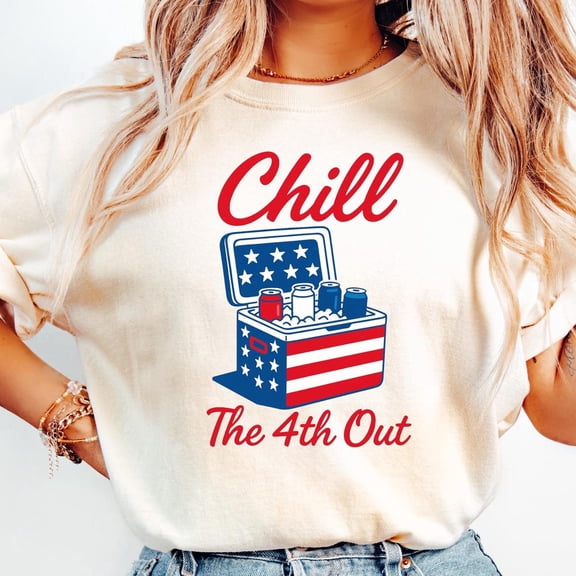Chill The Fourth Out Shirt, Retro 4Th Of July Shirt, Funny Fourth Of July Shirt, Patriotic Shirt, Usa T-Shirt, American Flag Shirt Birthday Gifts; For Men & Women